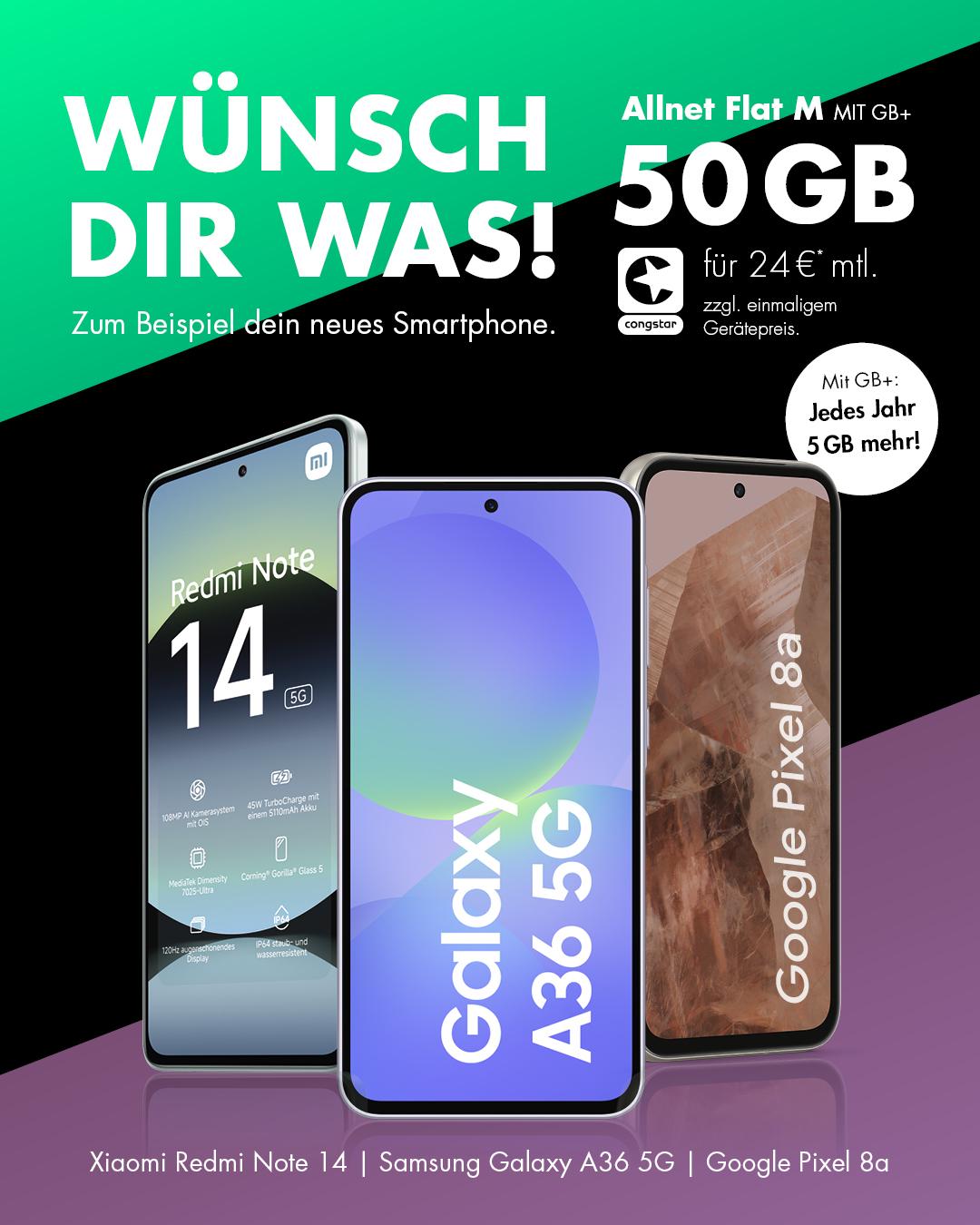 congstar Allnet Flat M mit GB+